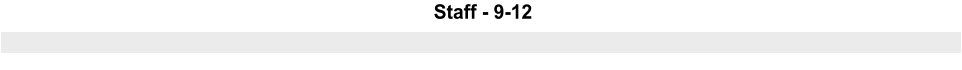 Staff - 9-12