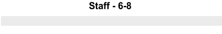 Staff - 6-8