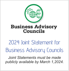 2024 Joint Statement for Business Advisory Councils Joint Statements must be made publicly available by March 1,2024.